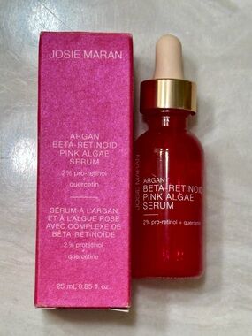 (almost) NIB Josie Maran Argan Pink Retinoid Pink Algae Serum.